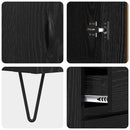 vidaXL Magasfiú fiókkal Fekete tölgy 69,5 x 34 x 180 cm Faanyag