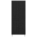 vidaXL Magasfiú fiókkal Fekete tölgy 69,5 x 34 x 180 cm Faanyag