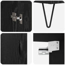 vidaXL Magasfiú Fekete tölgy 69,5 x 34 x 180 cm Faanyag