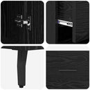 vidaXL Magasfiú fiókkal Fekete tölgy 34,5 x 34 x 180 cm Faanyag