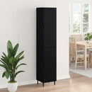 vidaXL Magasfiú fiókkal Fekete tölgy 34,5 x 34 x 180 cm Faanyag