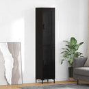 vidaXL Magasfiú Fekete tölgy 34,5 x 34 x 180 cm Faanyag