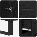 vidaXL Magasfiú fiókkal 2 pcs Fekete tölgy 69,5 x 34 x 180 cm
