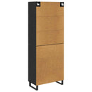 vidaXL Magasfiú fiókkal 2 pcs Fekete tölgy 69,5 x 34 x 180 cm