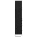 vidaXL Magasfiú fiókkal 2 pcs Fekete tölgy 69,5 x 34 x 180 cm