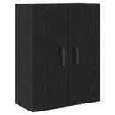vidaXL Magasfiú fiókkal 2 pcs Fekete tölgy 69,5 x 34 x 180 cm