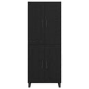 vidaXL Magasfiú Fekete tölgy 69,5 x 34 x 180 cm Faanyag