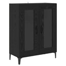vidaXL Magasfiú Fekete tölgy 69,5 x 34 x 180 cm Faanyag