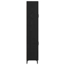 vidaXL Magasfiú Fekete tölgy 69,5 x 34 x 180 cm Faanyag