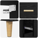 vidaXL Magasfiú fiókkal Fekete tölgy 69,5 x 34 x 180 cm Faanyag