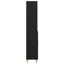 vidaXL Magasfiú fiókkal Fekete tölgy 69,5 x 34 x 180 cm Faanyag