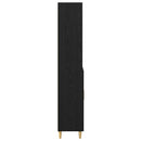 vidaXL Magasfiú fiókkal Fekete tölgy 69,5 x 32,5 x 180 cm Faanyag