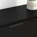 vidaXL Széf fiókkal 3 pcs Musta tammi Faanyag