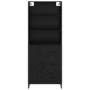 vidaXL Magasfiú fiókkal Fekete tölgy 69,5 x 34 x 180 cm Faanyag