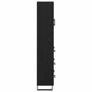 vidaXL Magasfiú fiókkal Fekete tölgy 69,5 x 34 x 180 cm Faanyag