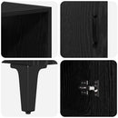 vidaXL Magasfiú fiókkal Fekete tölgy 69,5 x 34 x 180 cm Faanyag