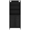 vidaXL Magasfiú fiókkal Fekete tölgy 69,5 x 34 x 180 cm Faanyag