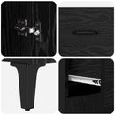 vidaXL Magasfiú fiókkal Fekete tölgy 69,5 x 34 x 180 cm Faanyag