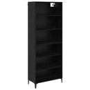 vidaXL Magasfiú Fekete tölgy 69,5 x 34 x 180 cm Faanyag