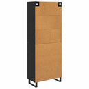 vidaXL Magasfiú fiókkal 2 pcs Fekete tölgy 69,5 x 34 x 180 cm