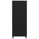 vidaXL Magasfiú fiókkal 2 pcs Fekete tölgy 69,5 x 34 x 180 cm