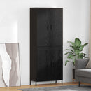 vidaXL Magasfiú Fekete tölgy 69,5 x 34 x 180 cm Faanyag