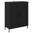 vidaXL Magasfiú Fekete tölgy 69,5 x 34 x 180 cm Faanyag