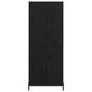 vidaXL Magasfiú Fekete tölgy 69,5 x 34 x 180 cm Faanyag