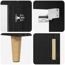 vidaXL Magasfiú Fekete tölgy 69,5 x 34 x 180 cm Faanyag