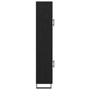 vidaXL Magasfiú Fekete tölgy 34,5 x 34 x 180 cm Faanyag