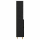 vidaXL Magasfiú fiókkal Fekete tölgy 69,5 x 32,5 x 180 cm Faanyag