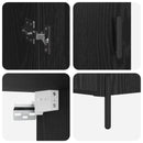 vidaXL Magasfiú Fekete tölgy 69,5 x 34 x 180 cm Faanyag