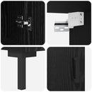 vidaXL Magasfiú Fekete tölgy 69,5 x 34 x 180 cm Faanyag