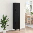 vidaXL Magasfiú Fekete tölgy 34,5 x 34 x 180 cm Faanyag