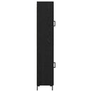 vidaXL Magasfiú Fekete tölgy 34,5 x 34 x 180 cm Faanyag