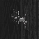 vidaXL Magasfiú Fekete tölgy 69,5 x 34 x 180 cm Faanyag