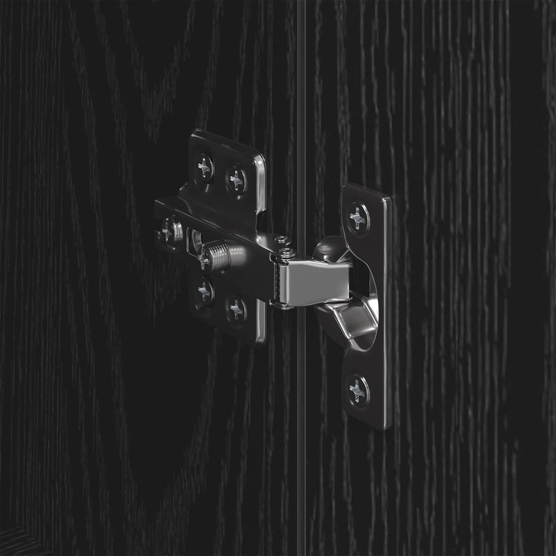 vidaXL Magasfiú Fekete tölgy 69,5 x 34 x 180 cm Faanyag