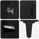 vidaXL Magasfiú fiókkal Fekete tölgy 69,5 x 34 x 180 cm Faanyag