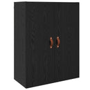 vidaXL Magasfiú fiókkal Fekete tölgy 69,5 x 34 x 180 cm Faanyag