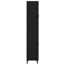 vidaXL Magasfiú fiókkal Fekete tölgy 69,5 x 34 x 180 cm Faanyag