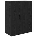 vidaXL Magasfiú fiókkal 2 pcs Fekete tölgy 69,5 x 34 x 180 cm