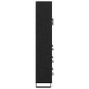 vidaXL Magasfiú fiókkal 2 pcs Fekete tölgy 69,5 x 34 x 180 cm