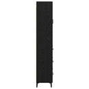 vidaXL Magasfiú fiókkal Fekete tölgy 69,5 x 34 x 180 cm Faanyag