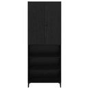 vidaXL Magasfiú Fekete tölgy 69,5 x 34 x 180 cm Faanyag