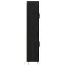 vidaXL Magasfiú Fekete tölgy 69,5 x 34 x 180 cm Faanyag