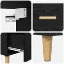 vidaXL Magasfiú fiókkal Fekete tölgy 69,5 x 34 x 180 cm Faanyag