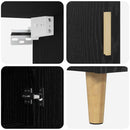 vidaXL Magasfiú Fekete tölgy 69,5 x 34 x 180 cm Faanyag