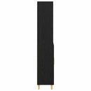 vidaXL Magasfiú Fekete tölgy 69,5 x 32,5 x 180 cm Faanyag