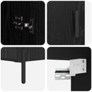 vidaXL Magasfiú Fekete tölgy 69,5 x 34 x 180 cm Faanyag