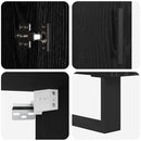vidaXL Magasfiú 2 pcs Fekete tölgy 69,5 x 34 x 180 cm